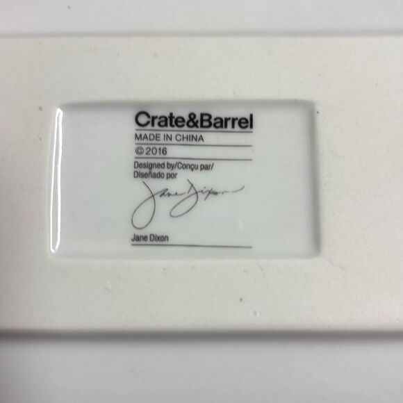 Crate & Barrel 4 Tiki Face Plates Luau Party Appetizer Tray 8" Jane Dixon - Picture 6 of 6